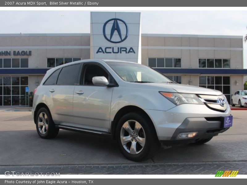 Billet Silver Metallic / Ebony 2007 Acura MDX Sport