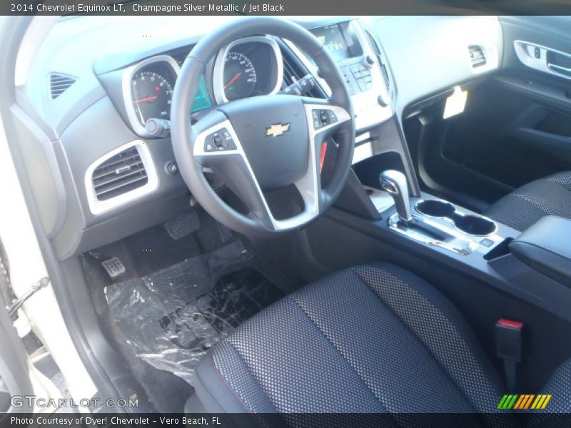 Champagne Silver Metallic / Jet Black 2014 Chevrolet Equinox LT