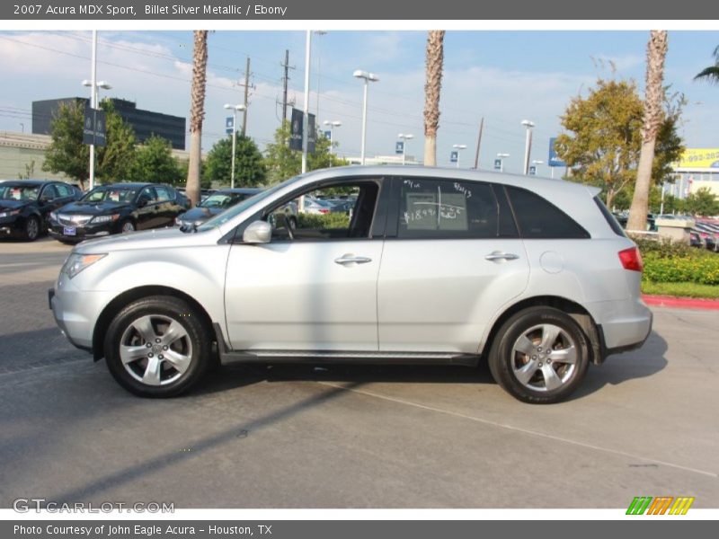 Billet Silver Metallic / Ebony 2007 Acura MDX Sport