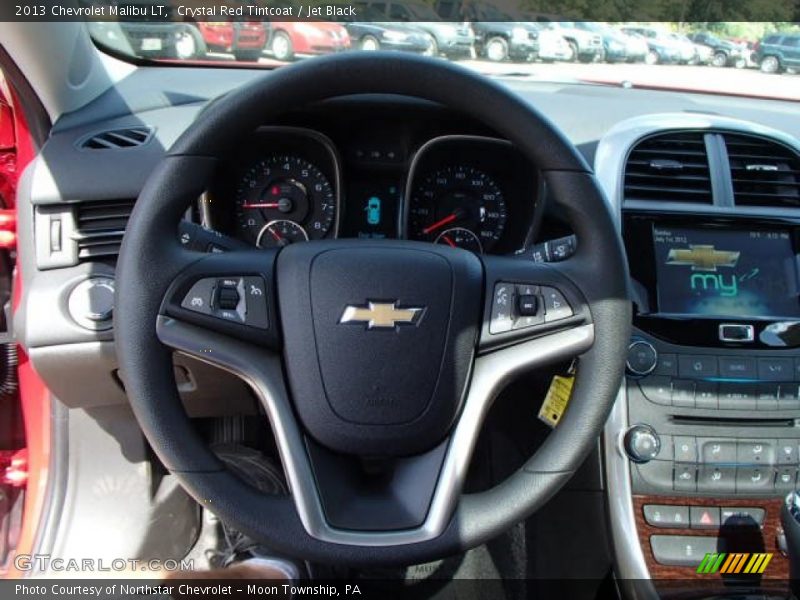 Crystal Red Tintcoat / Jet Black 2013 Chevrolet Malibu LT