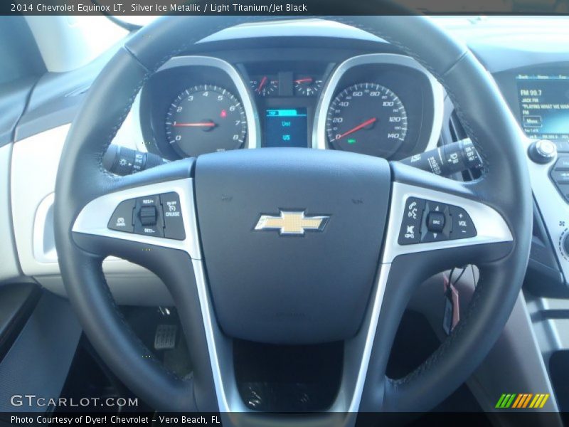 Silver Ice Metallic / Light Titanium/Jet Black 2014 Chevrolet Equinox LT