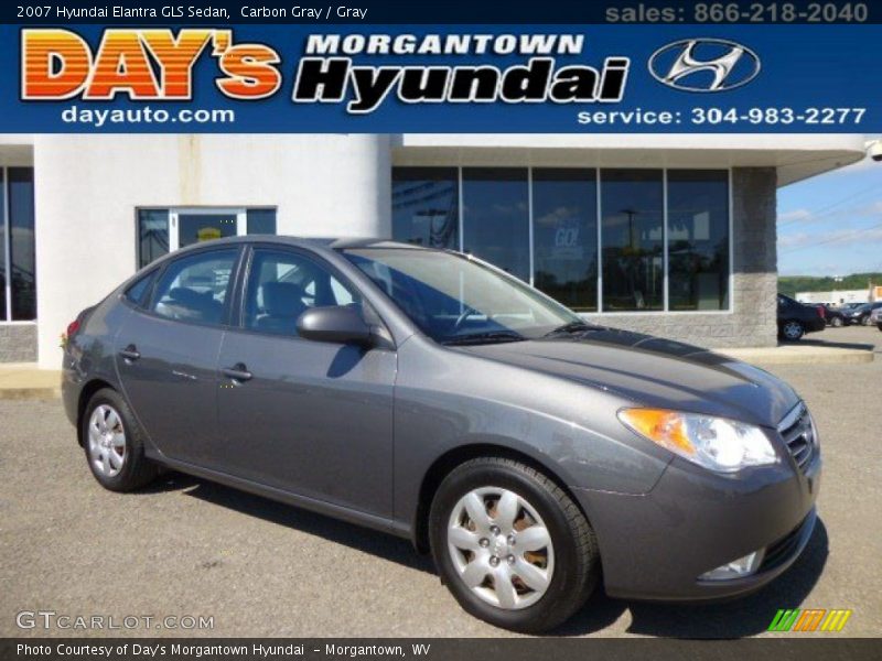 Carbon Gray / Gray 2007 Hyundai Elantra GLS Sedan