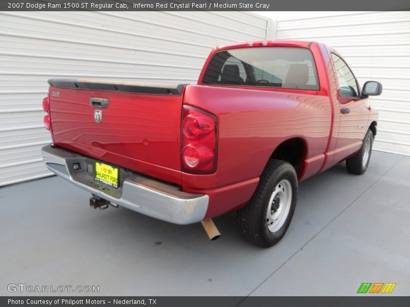 Inferno Red Crystal Pearl / Medium Slate Gray 2007 Dodge Ram 1500 ST Regular Cab