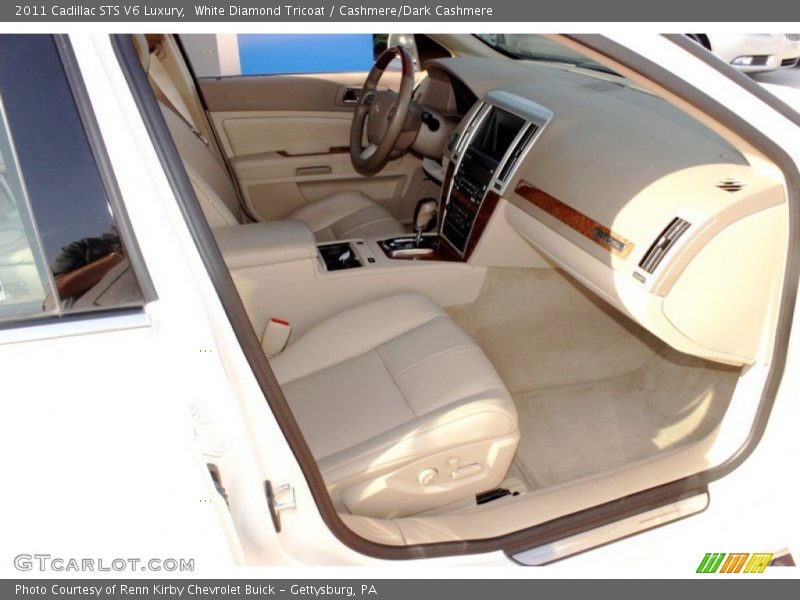 White Diamond Tricoat / Cashmere/Dark Cashmere 2011 Cadillac STS V6 Luxury