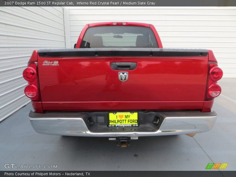 Inferno Red Crystal Pearl / Medium Slate Gray 2007 Dodge Ram 1500 ST Regular Cab