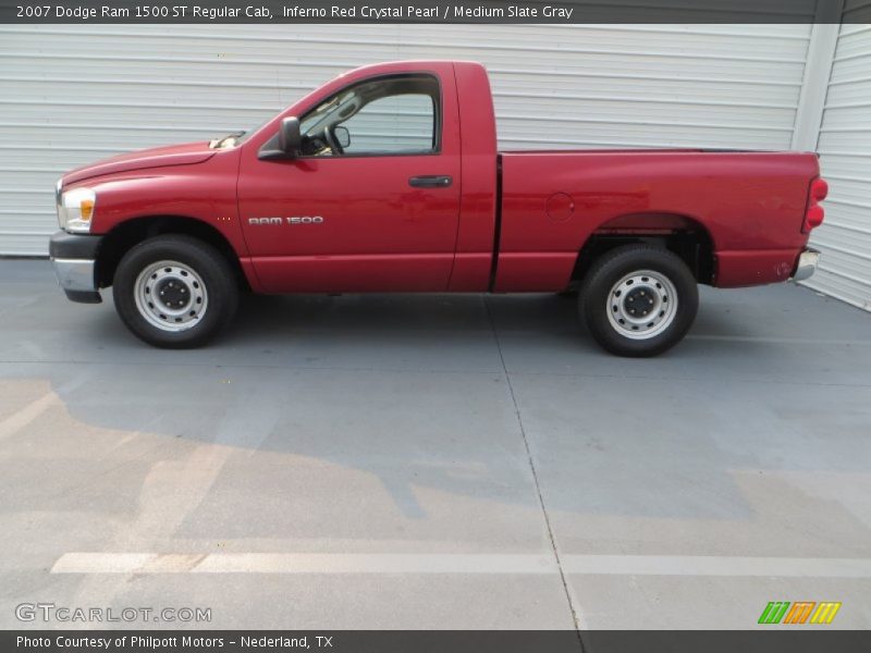 Inferno Red Crystal Pearl / Medium Slate Gray 2007 Dodge Ram 1500 ST Regular Cab