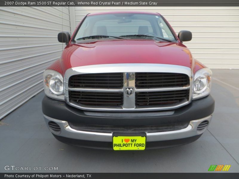 Inferno Red Crystal Pearl / Medium Slate Gray 2007 Dodge Ram 1500 ST Regular Cab