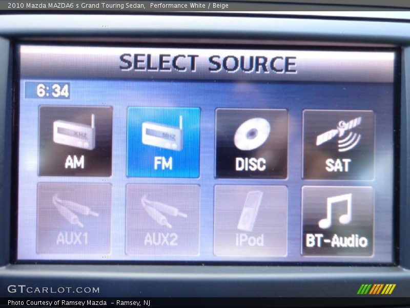 Performance White / Beige 2010 Mazda MAZDA6 s Grand Touring Sedan