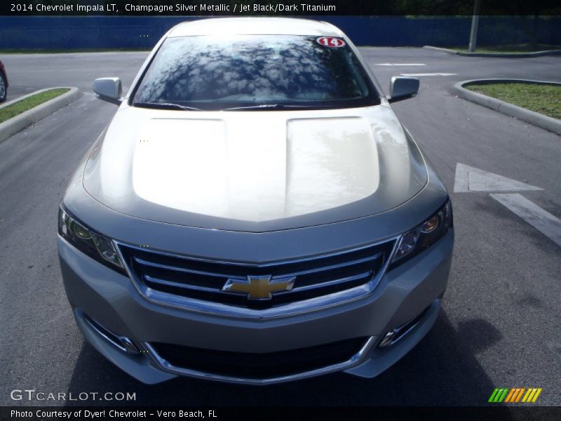 Champagne Silver Metallic / Jet Black/Dark Titanium 2014 Chevrolet Impala LT