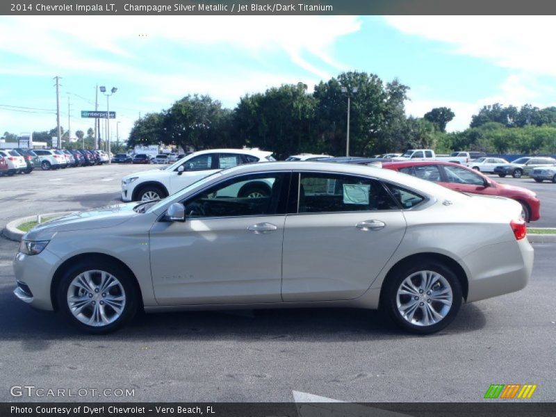 Champagne Silver Metallic / Jet Black/Dark Titanium 2014 Chevrolet Impala LT