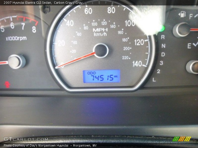 Carbon Gray / Gray 2007 Hyundai Elantra GLS Sedan