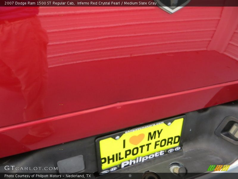 Inferno Red Crystal Pearl / Medium Slate Gray 2007 Dodge Ram 1500 ST Regular Cab