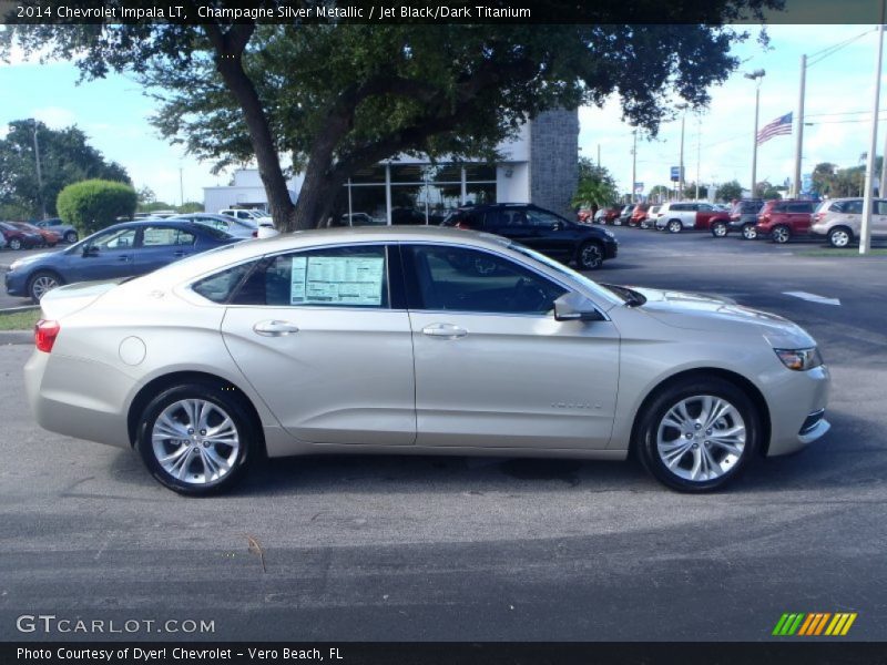 Champagne Silver Metallic / Jet Black/Dark Titanium 2014 Chevrolet Impala LT