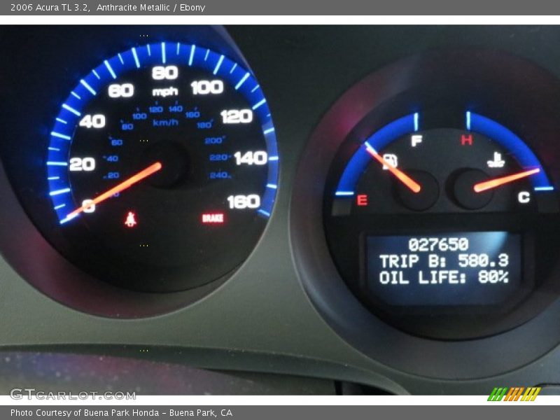 Anthracite Metallic / Ebony 2006 Acura TL 3.2