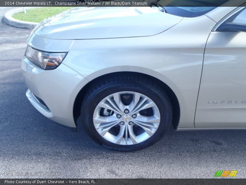 Champagne Silver Metallic / Jet Black/Dark Titanium 2014 Chevrolet Impala LT