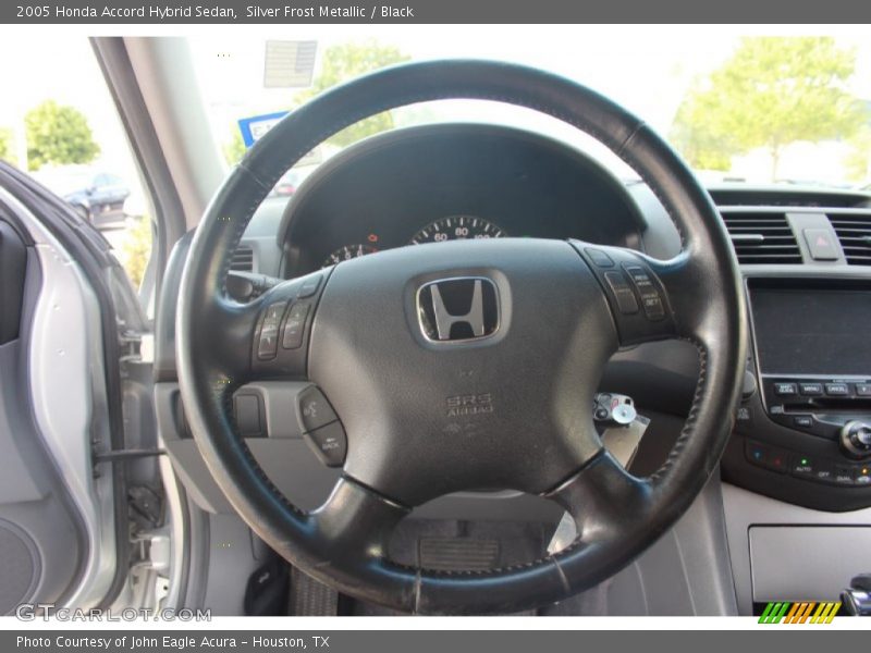 Silver Frost Metallic / Black 2005 Honda Accord Hybrid Sedan