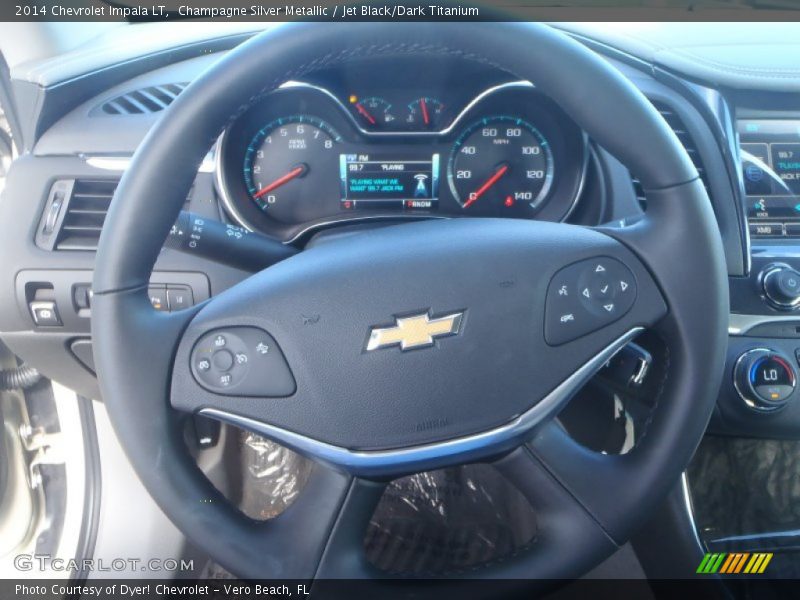Champagne Silver Metallic / Jet Black/Dark Titanium 2014 Chevrolet Impala LT