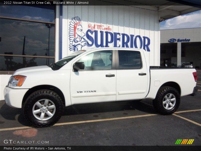 Blizzard White / Almond 2012 Nissan Titan SV Crew Cab
