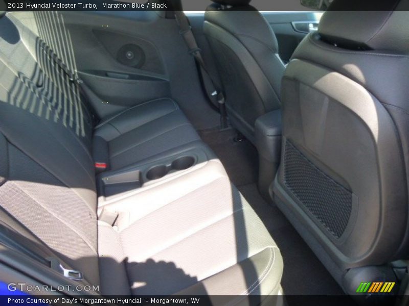 Marathon Blue / Black 2013 Hyundai Veloster Turbo
