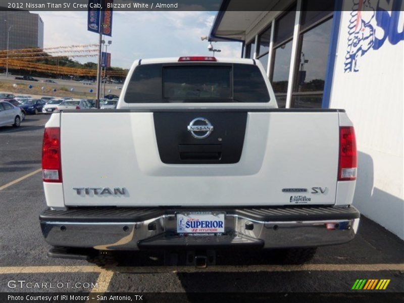 Blizzard White / Almond 2012 Nissan Titan SV Crew Cab