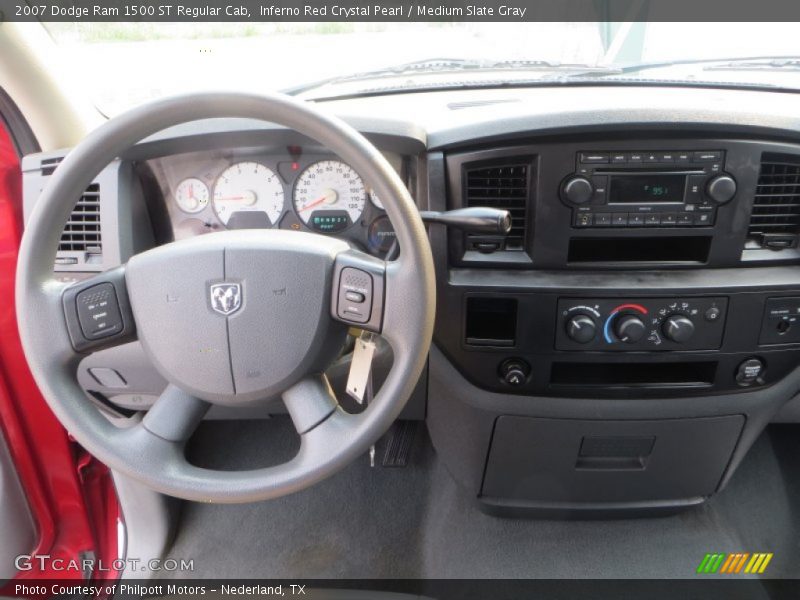 Inferno Red Crystal Pearl / Medium Slate Gray 2007 Dodge Ram 1500 ST Regular Cab