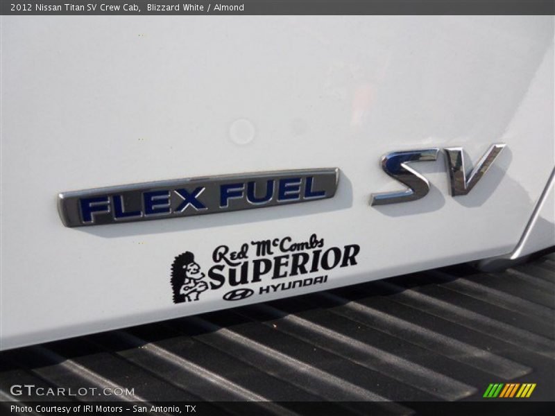 Blizzard White / Almond 2012 Nissan Titan SV Crew Cab