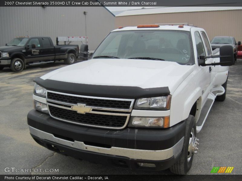 Summit White / Dark Charcoal 2007 Chevrolet Silverado 3500HD LT Crew Cab Dually