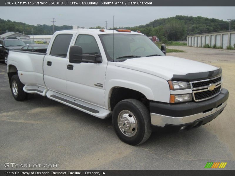 Summit White / Dark Charcoal 2007 Chevrolet Silverado 3500HD LT Crew Cab Dually