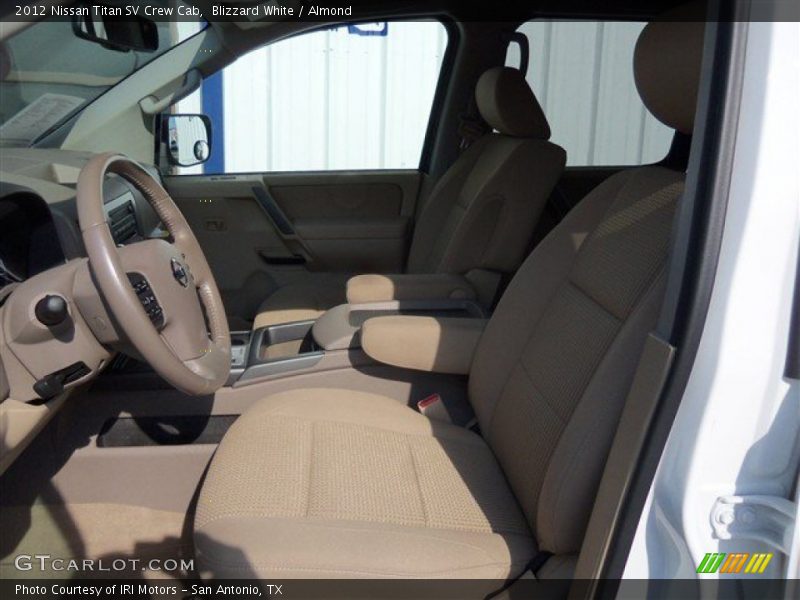 Blizzard White / Almond 2012 Nissan Titan SV Crew Cab