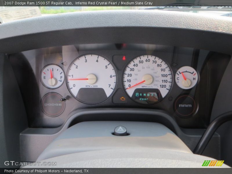 Inferno Red Crystal Pearl / Medium Slate Gray 2007 Dodge Ram 1500 ST Regular Cab