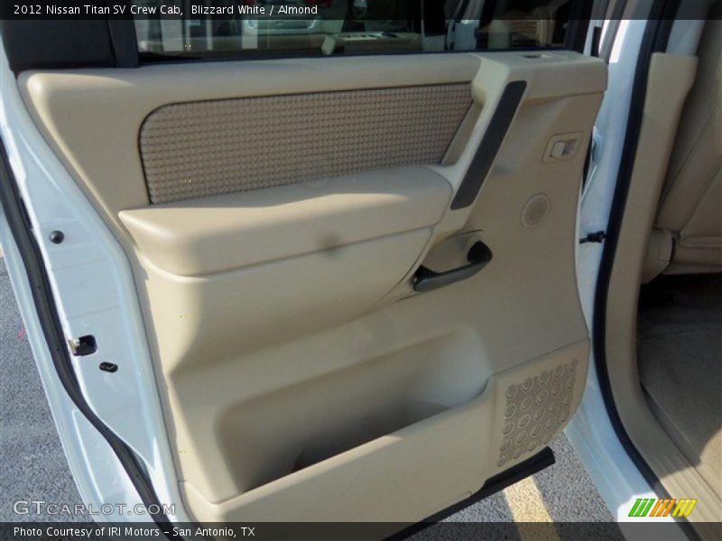 Blizzard White / Almond 2012 Nissan Titan SV Crew Cab