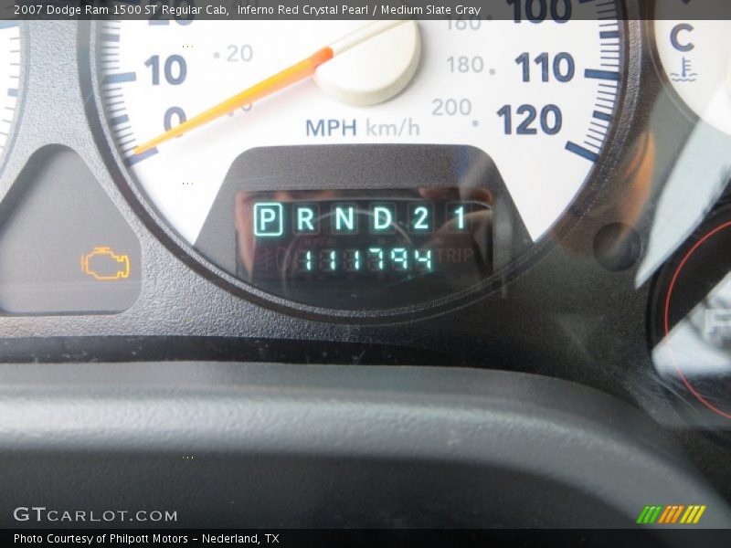 Inferno Red Crystal Pearl / Medium Slate Gray 2007 Dodge Ram 1500 ST Regular Cab