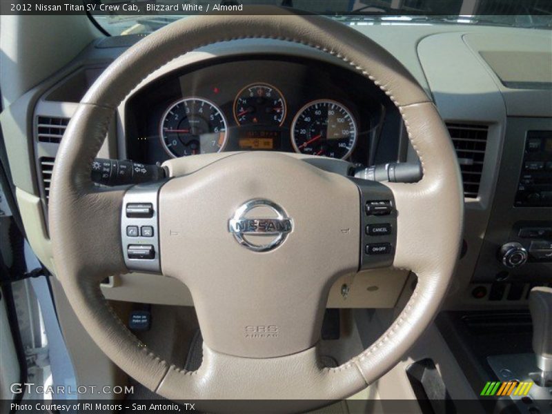Blizzard White / Almond 2012 Nissan Titan SV Crew Cab
