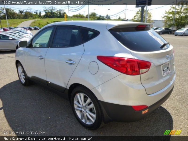 Diamond Silver / Black 2013 Hyundai Tucson Limited AWD