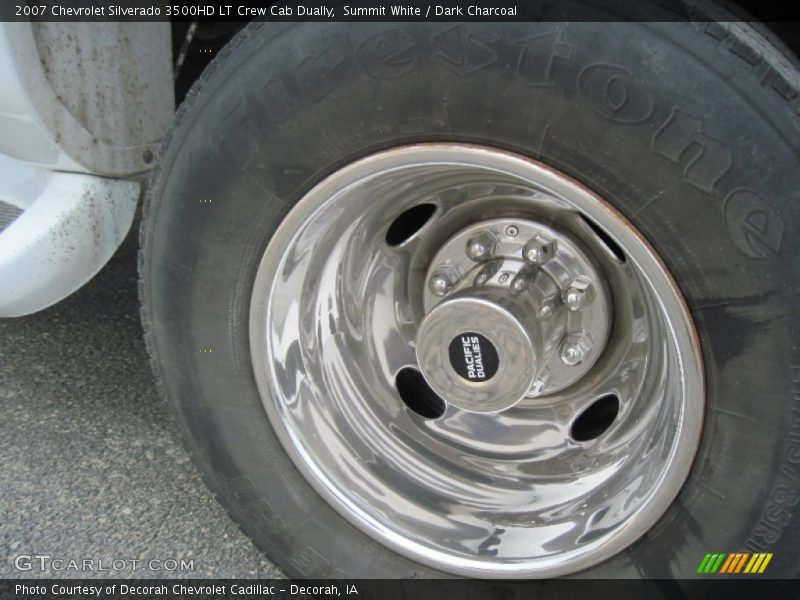 Summit White / Dark Charcoal 2007 Chevrolet Silverado 3500HD LT Crew Cab Dually