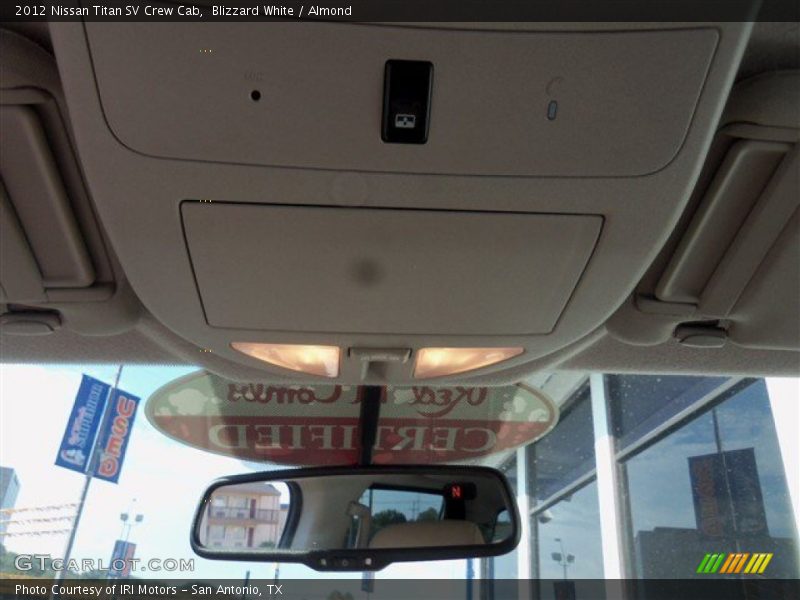Blizzard White / Almond 2012 Nissan Titan SV Crew Cab