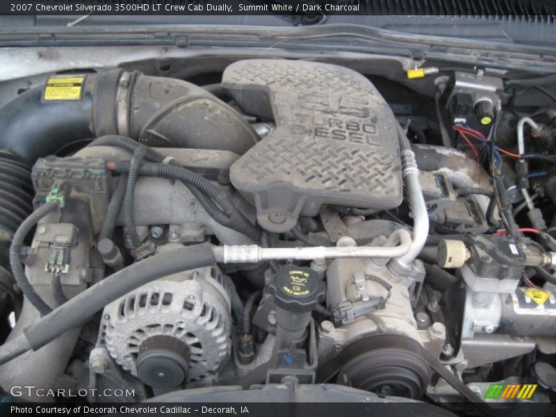 Summit White / Dark Charcoal 2007 Chevrolet Silverado 3500HD LT Crew Cab Dually