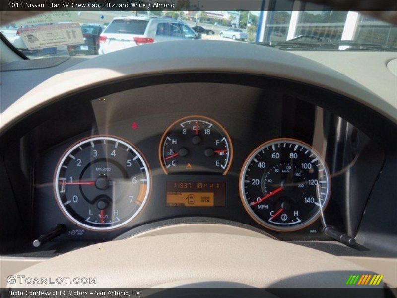 Blizzard White / Almond 2012 Nissan Titan SV Crew Cab