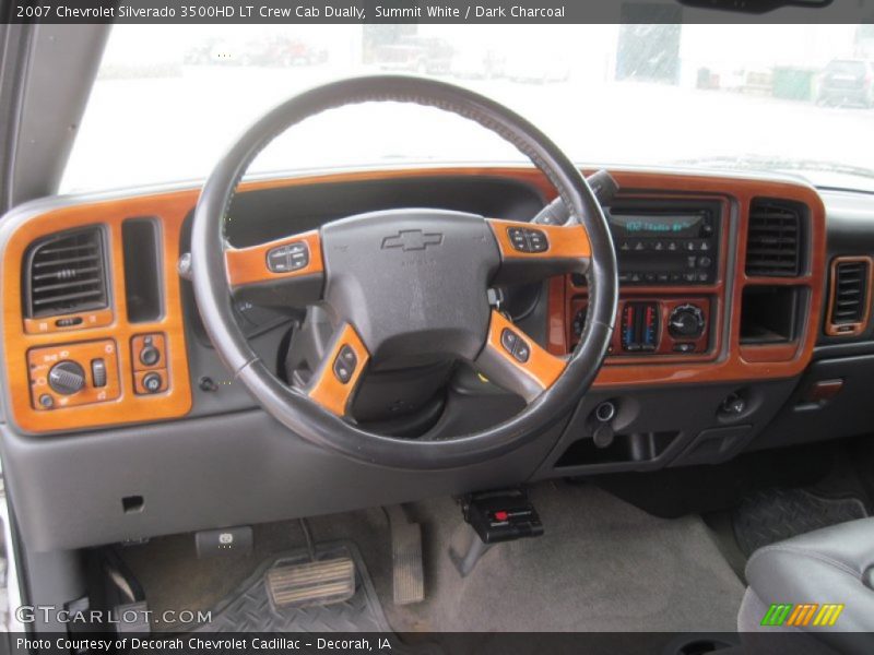 Summit White / Dark Charcoal 2007 Chevrolet Silverado 3500HD LT Crew Cab Dually