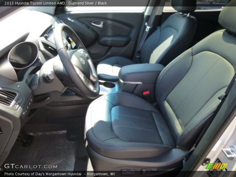 Diamond Silver / Black 2013 Hyundai Tucson Limited AWD