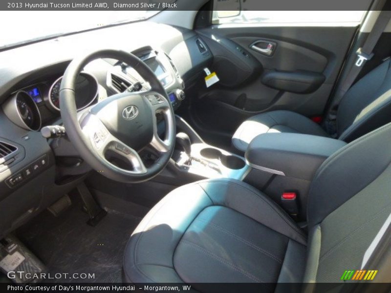 Diamond Silver / Black 2013 Hyundai Tucson Limited AWD