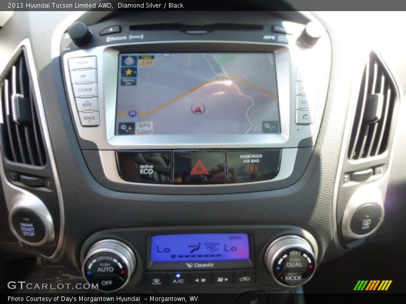 Diamond Silver / Black 2013 Hyundai Tucson Limited AWD