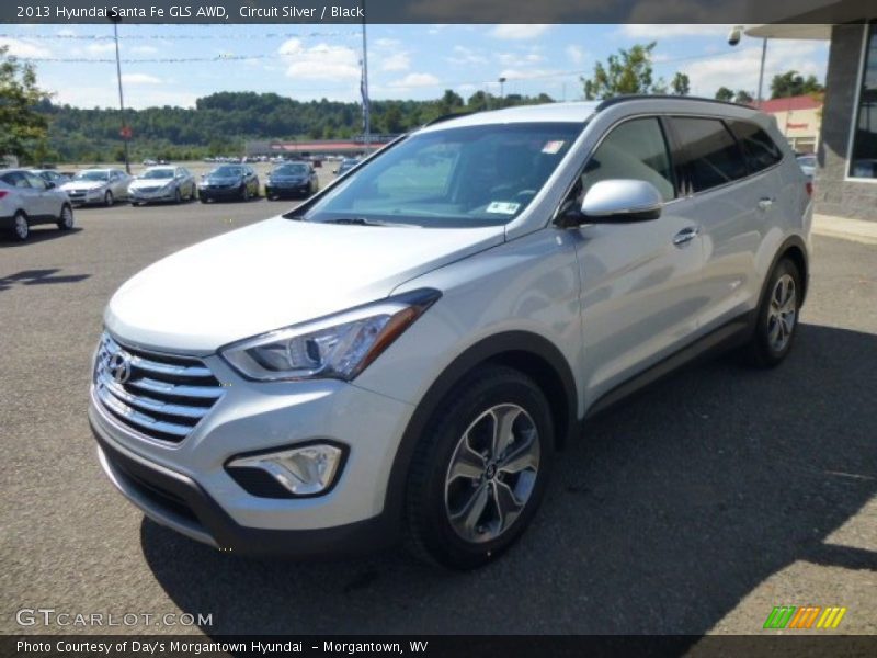 Circuit Silver / Black 2013 Hyundai Santa Fe GLS AWD