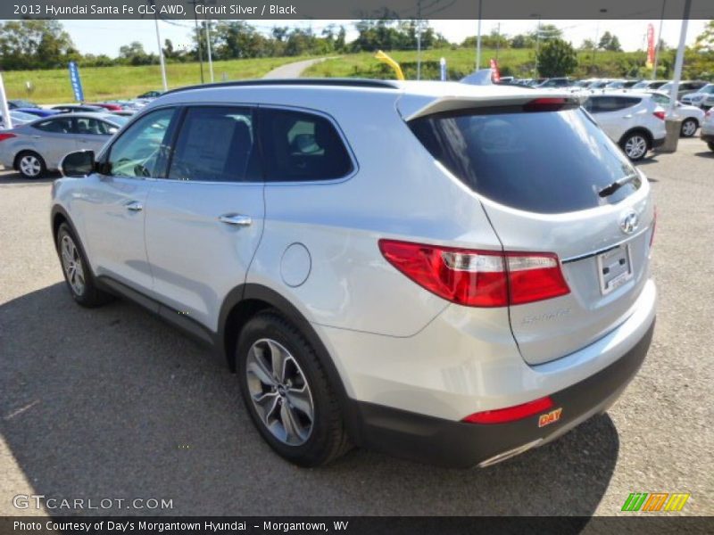 Circuit Silver / Black 2013 Hyundai Santa Fe GLS AWD