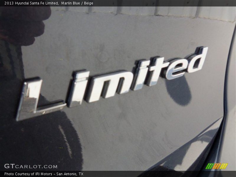 Marlin Blue / Beige 2013 Hyundai Santa Fe Limited