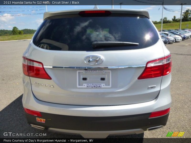 Circuit Silver / Black 2013 Hyundai Santa Fe GLS AWD