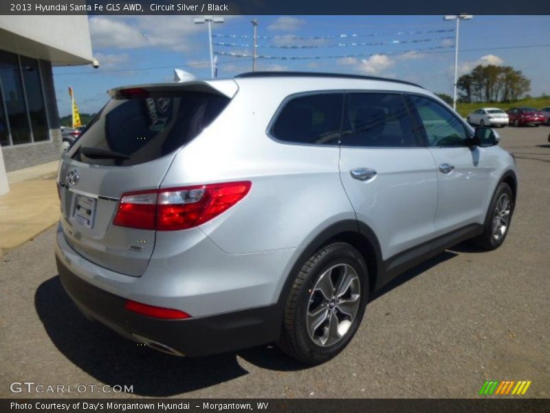 Circuit Silver / Black 2013 Hyundai Santa Fe GLS AWD