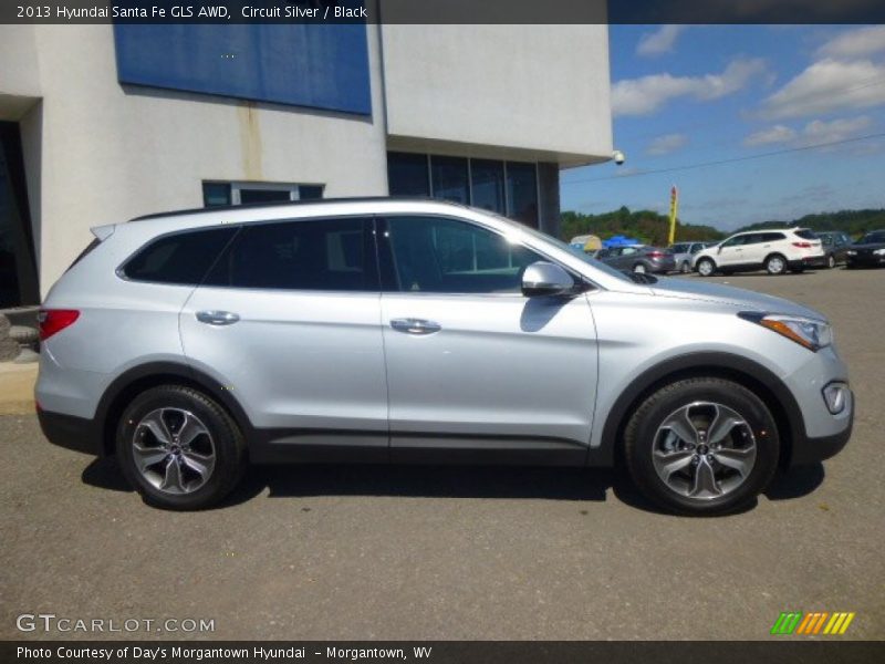 Circuit Silver / Black 2013 Hyundai Santa Fe GLS AWD