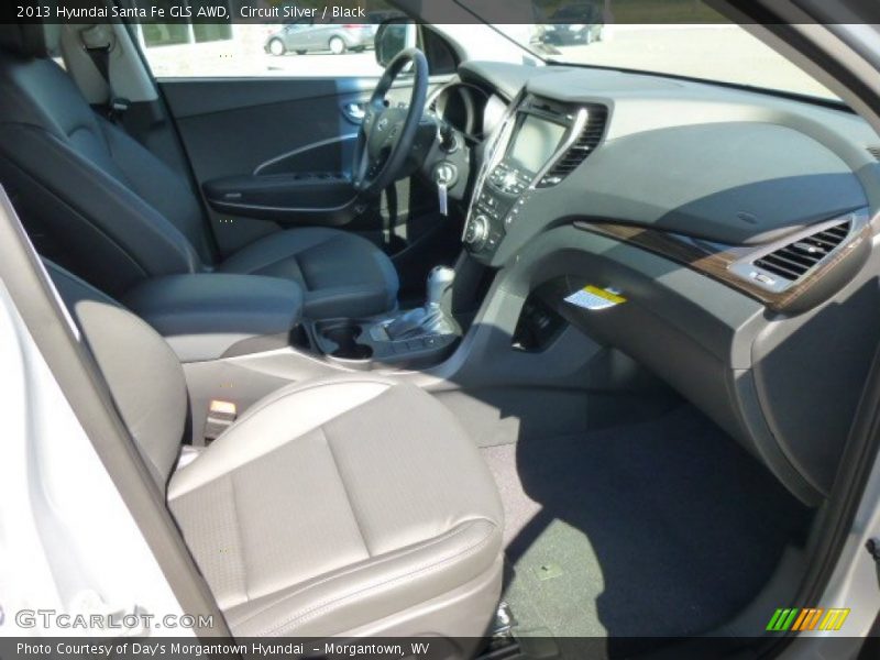 Circuit Silver / Black 2013 Hyundai Santa Fe GLS AWD