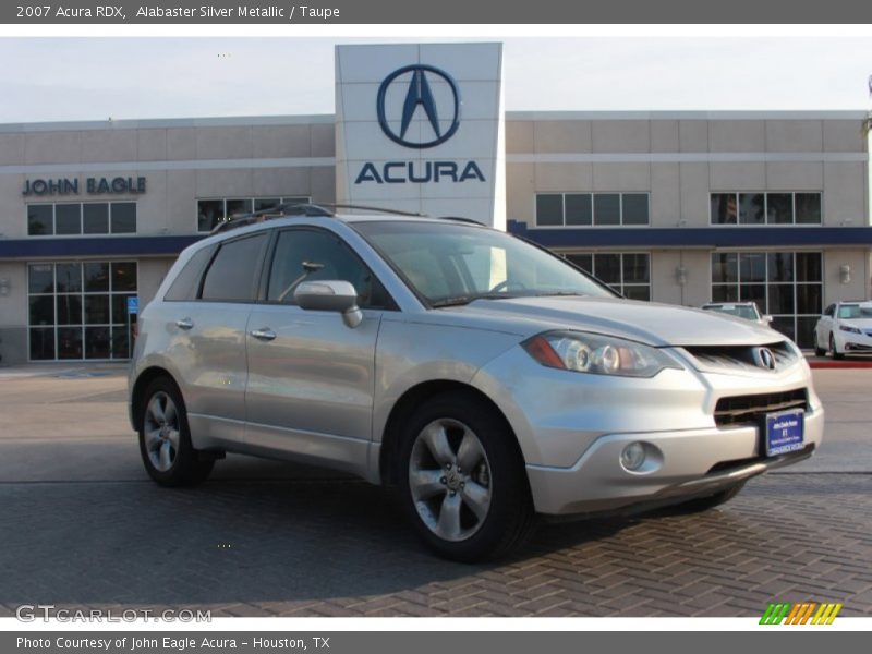 Alabaster Silver Metallic / Taupe 2007 Acura RDX